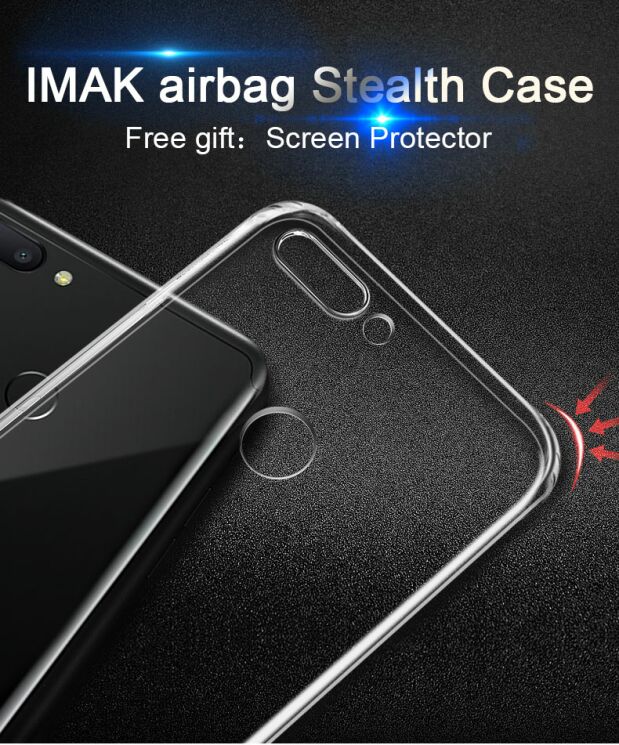 Силиконовый (TPU) чехол IMAK Airbag Case для Xiaomi Redmi 6 - Transparent: фото 4 из 15
