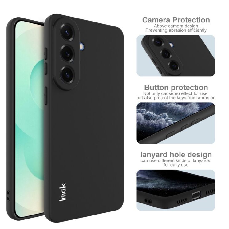 Силиконовый (TPU) чехол IMAK UC-3 Series для Samsung Galaxy S26 Plus (S947) - Black: фото 4 из 6