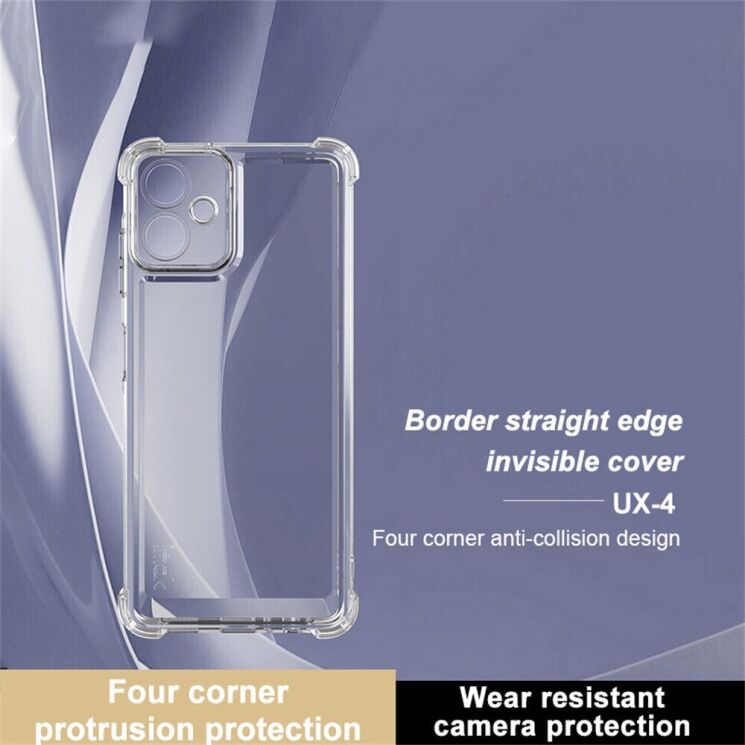 Силиконовый (TPU) чехол IMAK UX-4 Series для Samsung Galaxy A06 (A065) - Transparent: фото 3 из 12