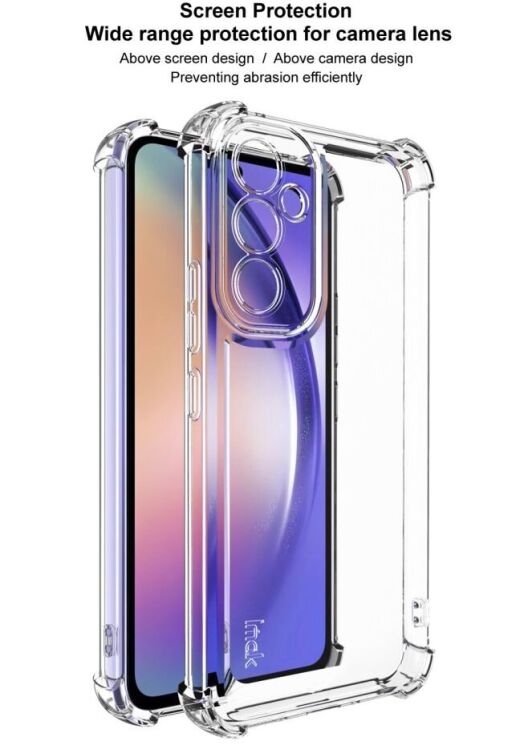 Силиконовый (TPU) чехол IMAK UX-4 Series для Samsung Galaxy A54 (A546) - Transparent: фото 11 из 13