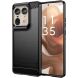 Силіконовий (TPU) чохол MOFI Carbon Fiber для Motorola Edge 50 Ultra - Black (354026B). Фото 1 з 10
