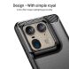 Силіконовий (TPU) чохол MOFI Carbon Fiber для Motorola Edge 50 Ultra - Black (354026B). Фото 5 з 10