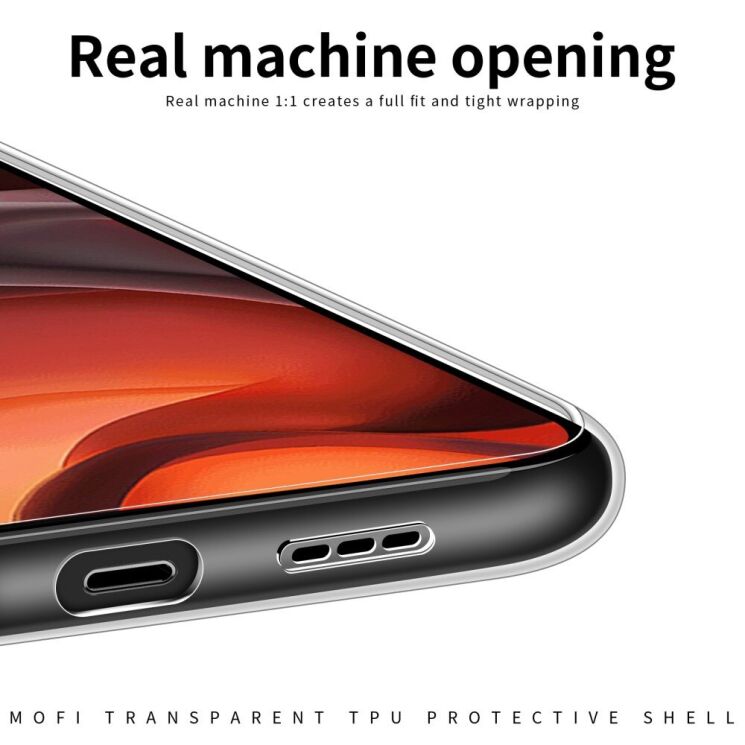 Силиконовый (TPU) чехол MOFI Thin Guard для Motorola Moto G15 - Transparent: фото 9 из 11