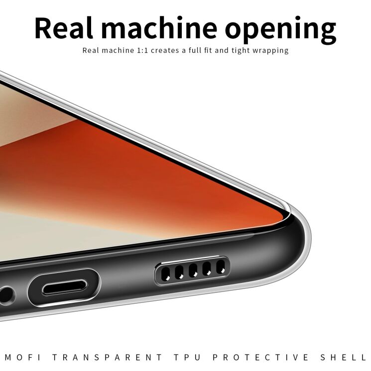 Силиконовый (TPU) чехол MOFI Thin Guard для Xiaomi Redmi 17 - Transparent: фото 7 из 9