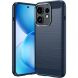 Силиконовый (TPU) чехол UniCase Carbon для OPPO Reno 16 / 16 Pro - Blue (413209L). Фото 1 из 9