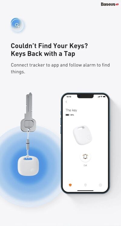 Трекер Baseus T2 Pro Smart Device Tracker (FMTP000002) - White: фото 9 з 24