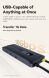 Type-C HUB Baseus Dual Fast Charging 6 in 1 B0007090 - Cosmic Black (896371B). Фото 9 з 27