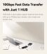 Type-C HUB Baseus Dual Fast Charging 6 in 1 B0007090 - Cosmic Black (896371B). Фото 10 з 27