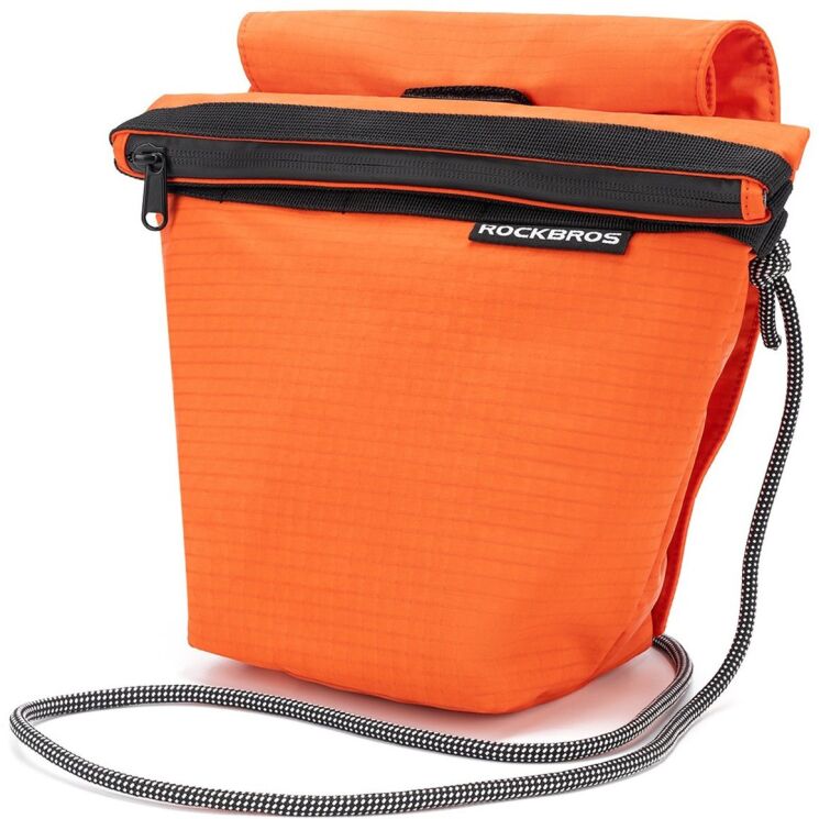 Велосипедная сумка ROCKBROS W20 Nylon Bag - Orange: фото 1 из 11