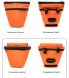 Велосипедная сумка ROCKBROS W20 Nylon Bag - Orange (981561O). Фото 9 из 11