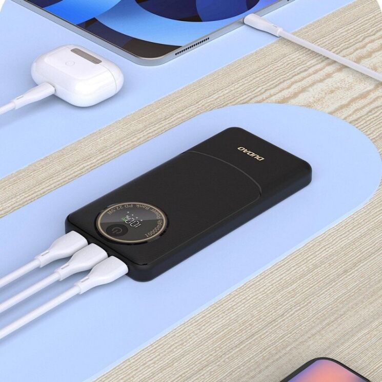 Зовнішній акумулятор Dudao K12Pro 22.5W (10000mAh) 6976625333882 - Black: фото 3 з 7