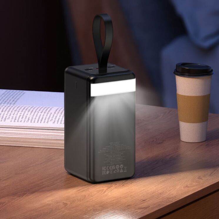 Внешний аккумулятор Hoco J123D Element 22.5W+PD20W (90000mAh) - Black: фото 8 из 8