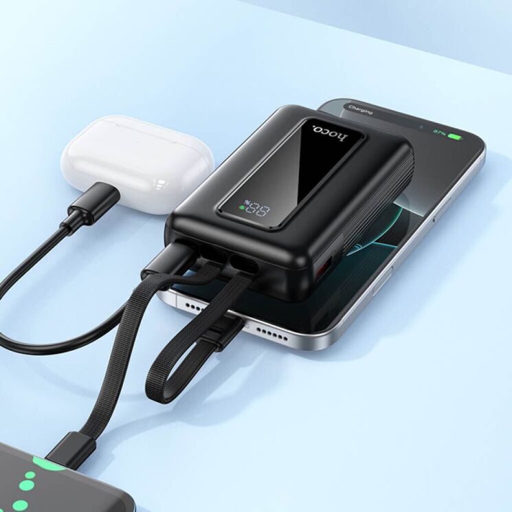Внешний аккумулятор Hoco J162 22.5W + PD20W (10000mAh) - Black: фото 8 из 9