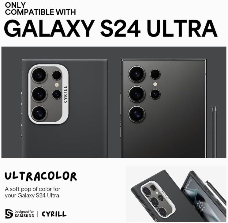 Защитный чехол Cyrill UltraColorby Spigen для Samsung Galaxy S24 Ultra (S928) - Deep Sea: фото 5 из 10