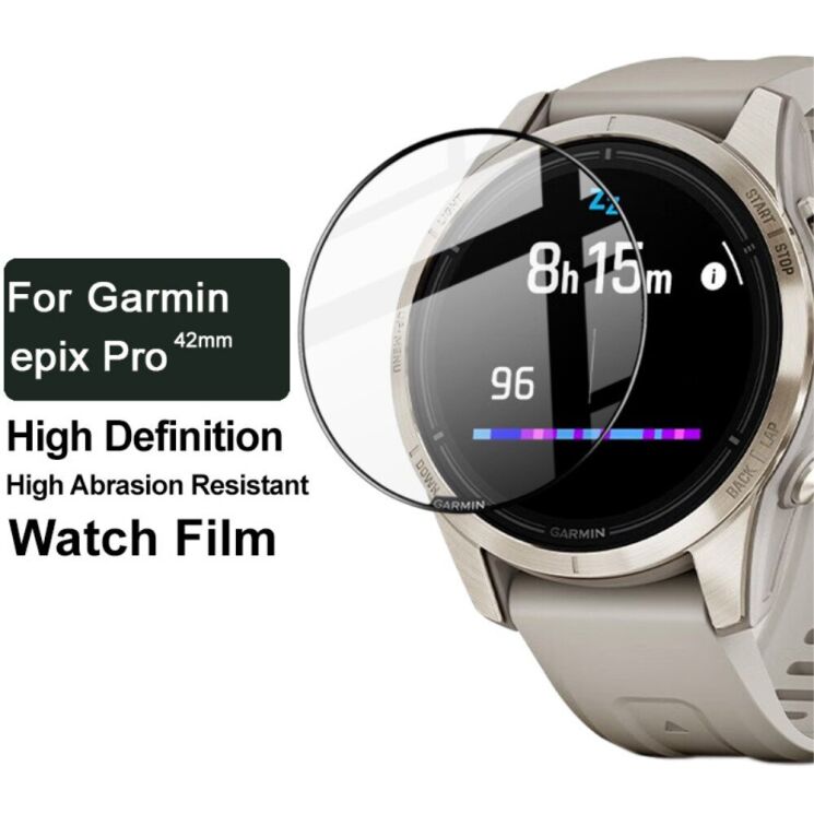Защитная пленка IMAK Watch Film для Garmin Epix Pro (Gen 2) 42mm - Black: фото 4 из 9