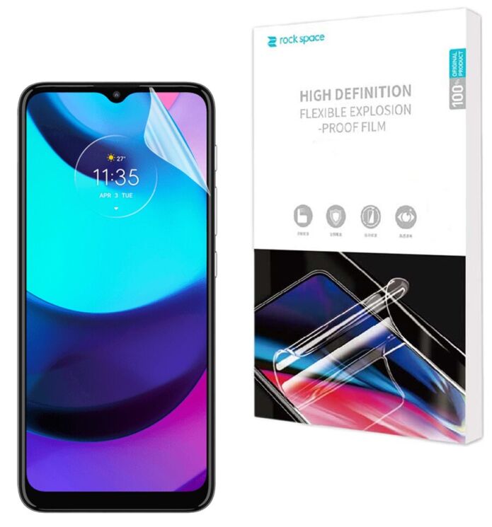 Защитная пленка на экран RockSpace Explosion-Proof SuperClear для Motorola Moto E20: фото 1 из 10