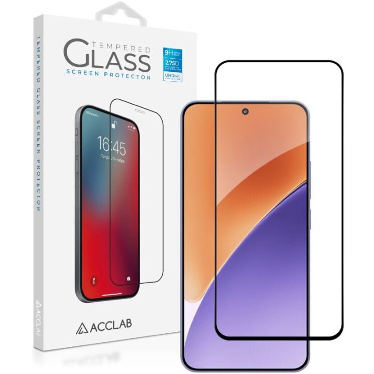 Защитное стекло ACCLAB Full Glue для Xiaomi 15 - Black: фото 1 из 7