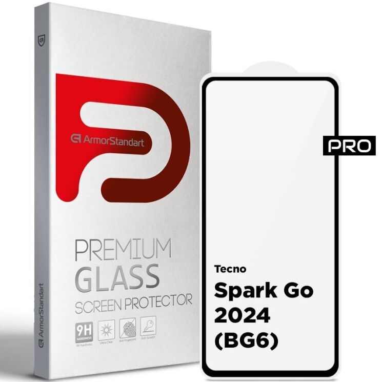 Защитное стекло ArmorStandart Pro 5D для TECNO Spark Go 2024 - Black: фото 1 из 6