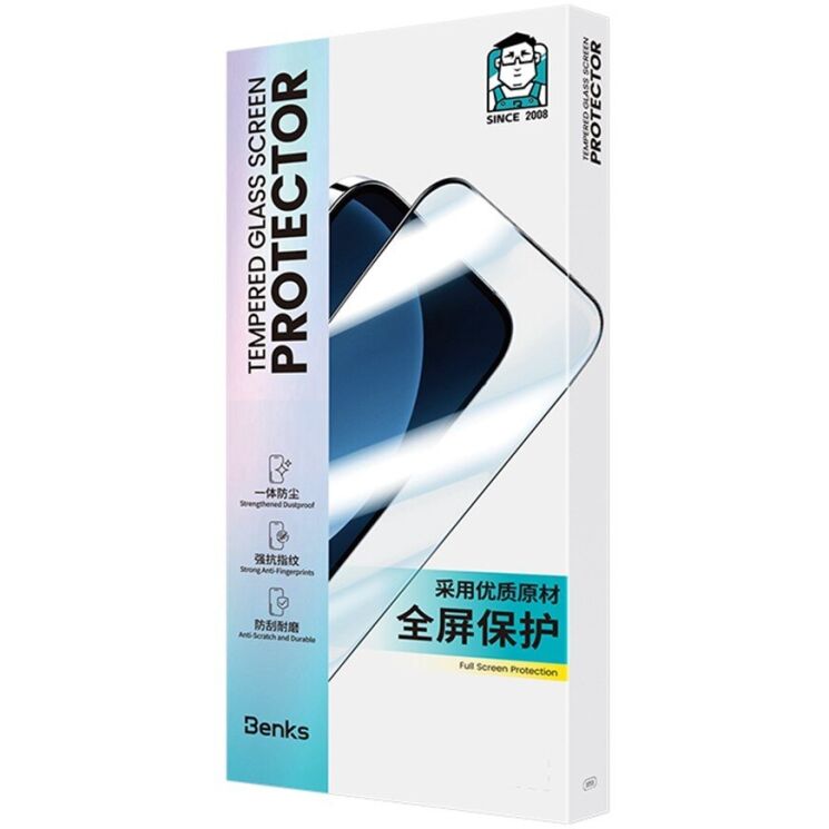 Захисне скло BENKS Zero Arc Series для iPhone Air - Black (390827B) Захисне скло BENKS Zero Arc Series для iPhone Air - Black: фото 14 з 14