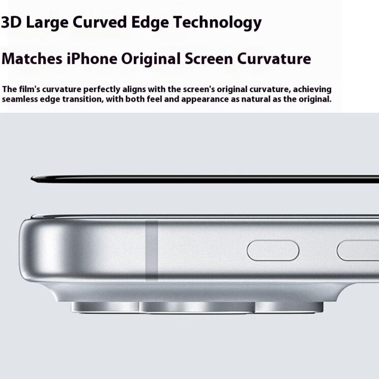 Захисне скло BENKS Zero Arc Series для iPhone Air - Black (390827B) Захисне скло BENKS Zero Arc Series для iPhone Air - Black: фото 10 з 14