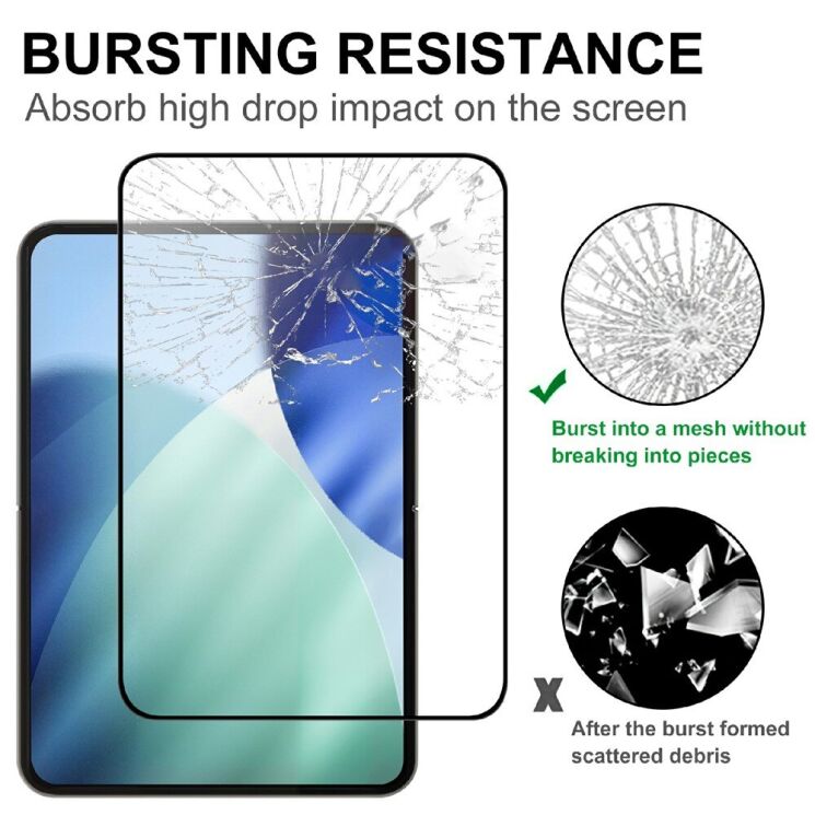 Захисне скло Deexe Full Glue Coverage для iPhone Duo - Black: фото 4 з 4