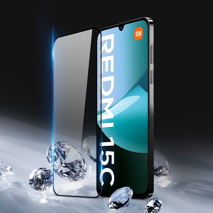 Захисне скло DUX DUCIS Full Glue для Xiaomi Redmi 15C / Poco C85 - Black: фото 2 з 7