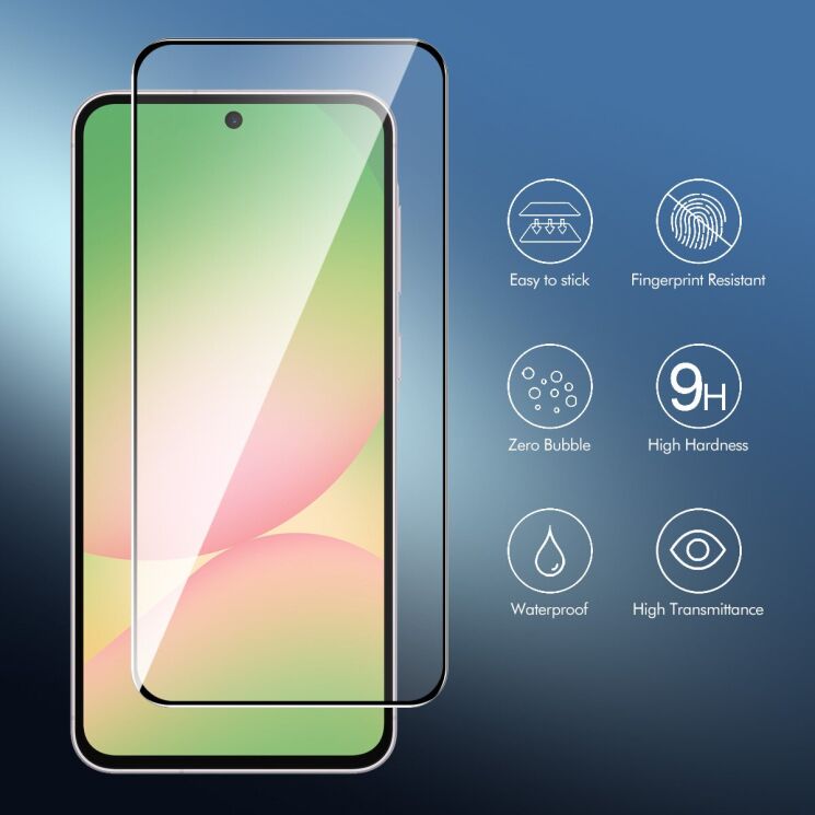 Захисне скло ENKAY Easy Install Full Glue для Samsung Galaxy A37 (A376) / Galaxy A57 (A576) - Black (406058) Захисне скло ENKAY Easy Install Full Glue для Samsung Galaxy A37 (A376) / Galaxy A57 (A576) - Black: фото 3 з 7