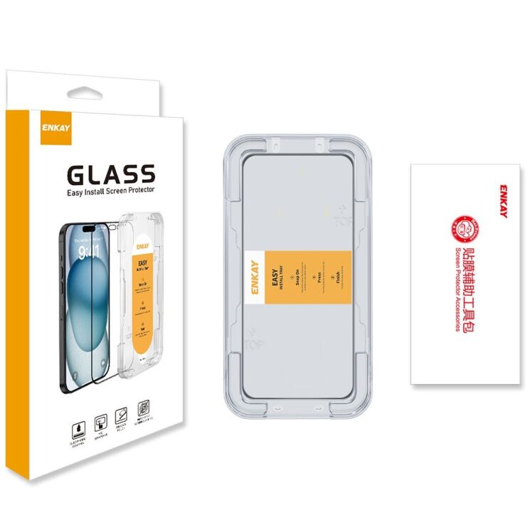 Захисне скло ENKAY Easy Install Full Glue для Samsung Galaxy A37 (A376) / Galaxy A57 (A576) - Black (406058) Захисне скло ENKAY Easy Install Full Glue для Samsung Galaxy A37 (A376) / Galaxy A57 (A576) - Black: фото 7 з 7