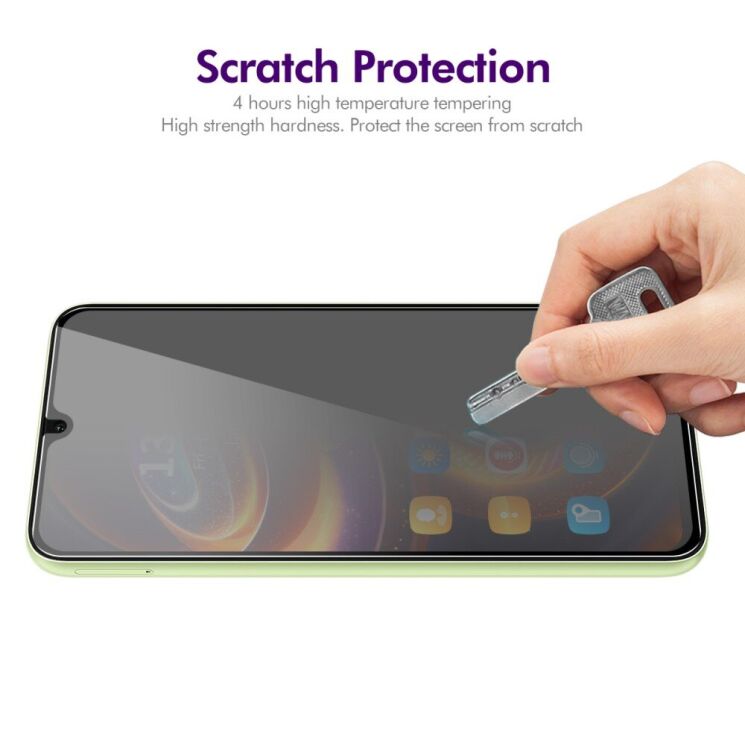 Защитное стекло ENKAY Privacy для Samsung Galaxy A16 (A165) - Black: фото 6 из 7