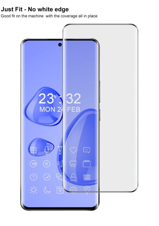 Защитное стекло IMAK 3D Curved Full Covering для Xiaomi 13 Pro - Black: фото 3 из 11