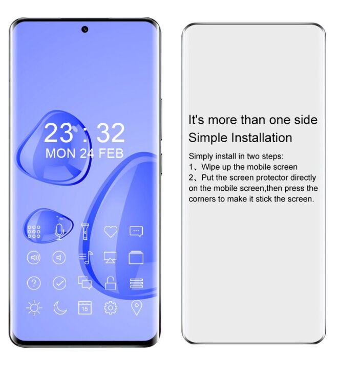 Защитное стекло IMAK 3D Curved Full Covering для Xiaomi 13 Pro - Black: фото 10 из 11