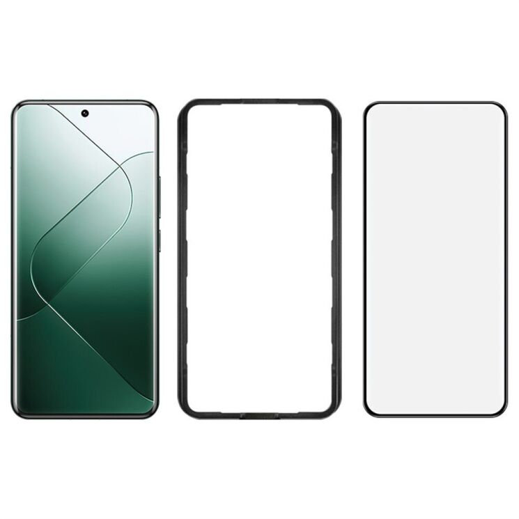 Защитное стекло IMAK 3D Curved Glass with Positioning Framework для Xiaomi 14 Pro / 14 Ultra - Black: фото 5 из 8