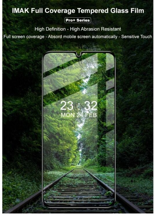 Защитное стекло IMAK 5D Pro+ Full Glue для Samsung Galaxy A25 (A256) - Black: фото 3 из 9