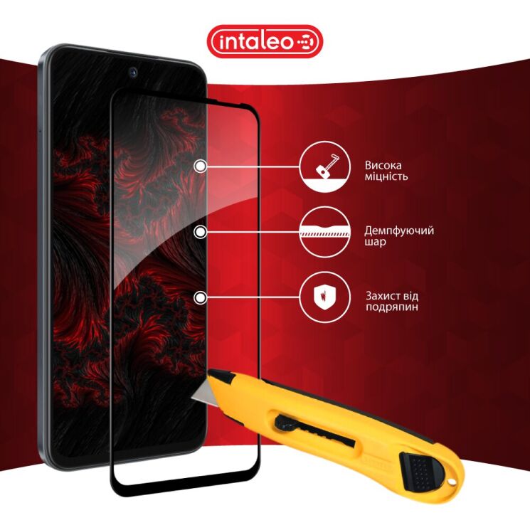 Защитное стекло Intaleo Full Glue для TECNO Spark Go 1 - Black: фото 6 из 9