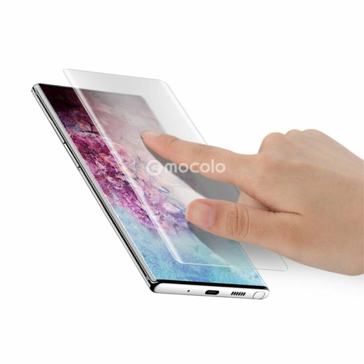 Захисне скло MOCOLO 3D Curved UV Glass для Samsung Galaxy Note 10+ (N975) (с лампой UV): фото 5 з 14