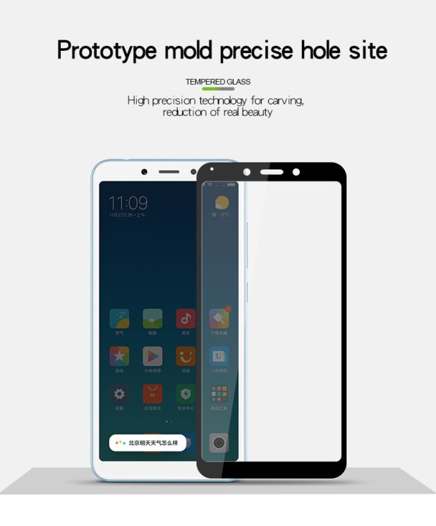 Защитное стекло MOFI 9H Full Cover Glass для Xiaomi Redmi 6A - White: фото 4 из 8