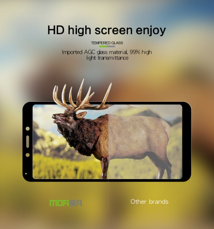 Защитное стекло MOFI 9H Full Cover Glass для Xiaomi Redmi 6A - White: фото 8 из 8