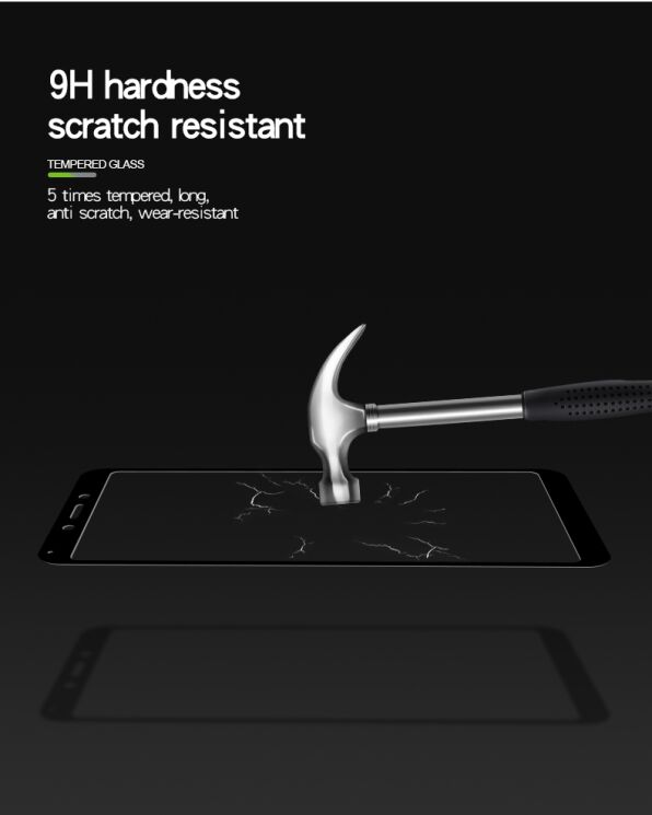 Защитное стекло MOFI 9H Full Cover Glass для Xiaomi Redmi 6A - White: фото 5 из 8