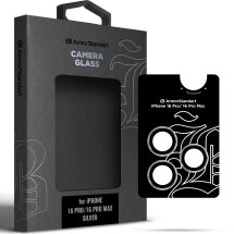 Захисне скло на камеру ArmorStandart Supreme Black Icon для Apple iPhone 16 Pro / 16 Pro Max - Silver: фото 1 з 1