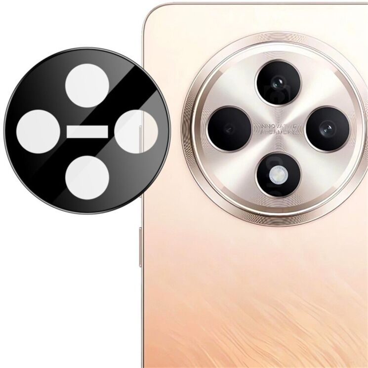 Захисне скло на камеру IMAK Black Glass Lens для OPPO Reno 12 F/FS - Black: фото 3 з 7
