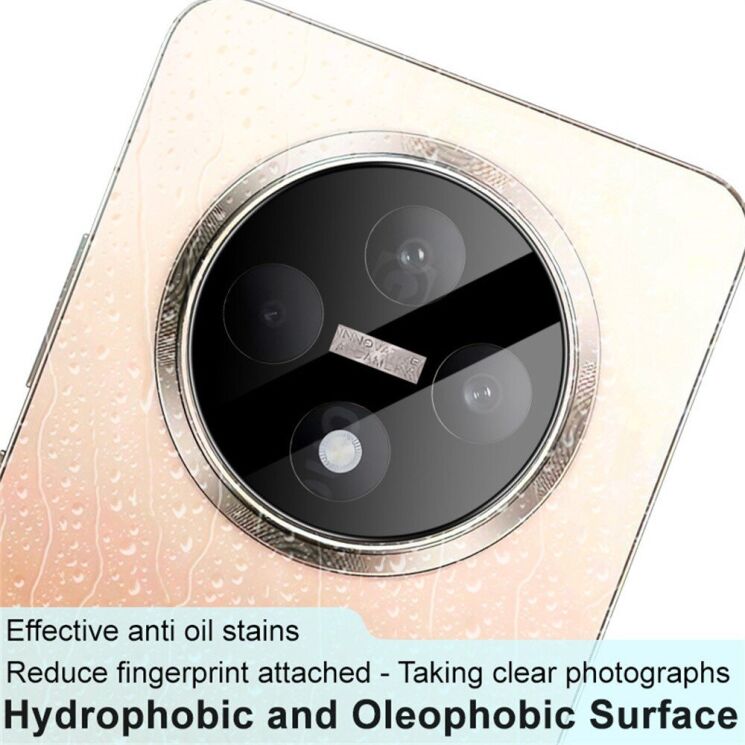 Захисне скло на камеру IMAK Black Glass Lens для OPPO Reno 12 F/FS - Black: фото 6 з 7