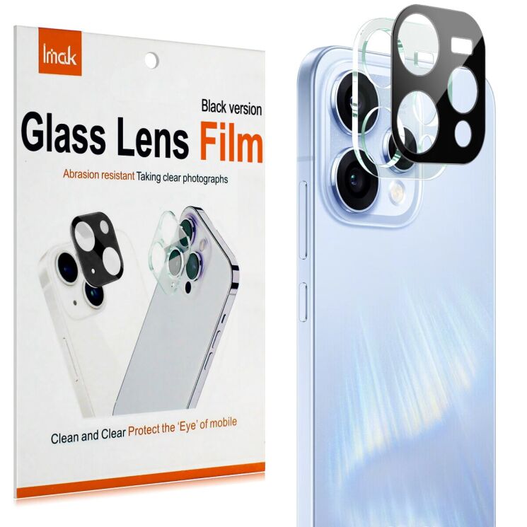 Защитное стекло на камеру IMAK Black Glass Lens для OPPO Reno 15 - Black: фото 2 из 7