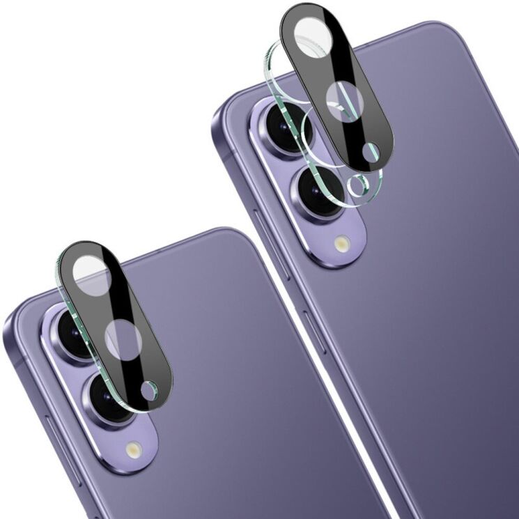 Защитное стекло на камеру IMAK Black Glass Lens для Samsung Galaxy S25 Edge (S937) - Black: фото 2 из 9
