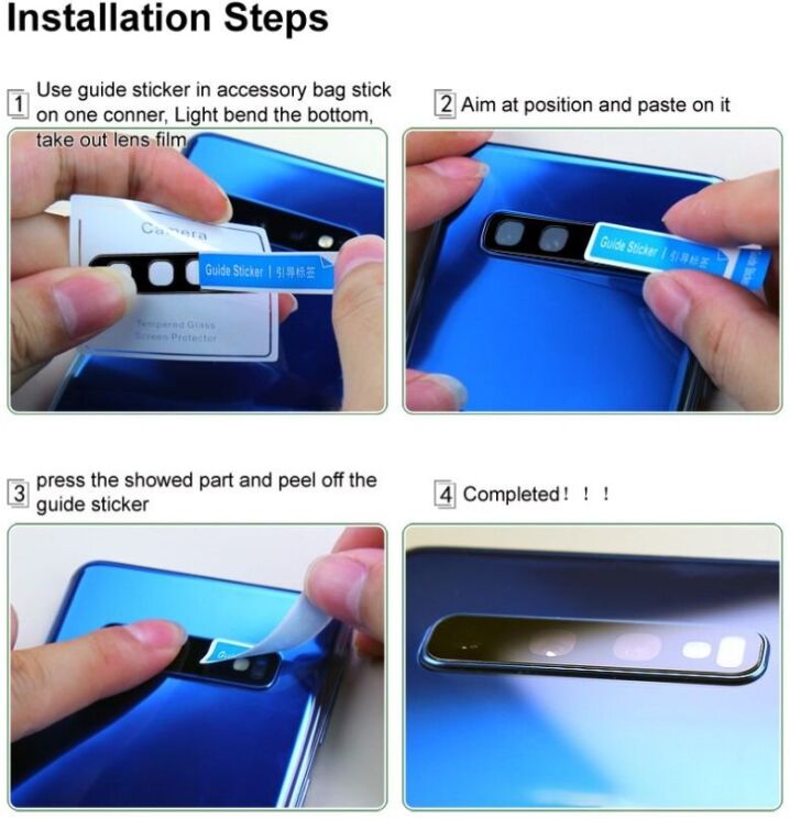 Защитное стекло на камеру IMAK Black Glass Lens для Samsung Galaxy S25 Edge (S937) - Black: фото 9 из 9