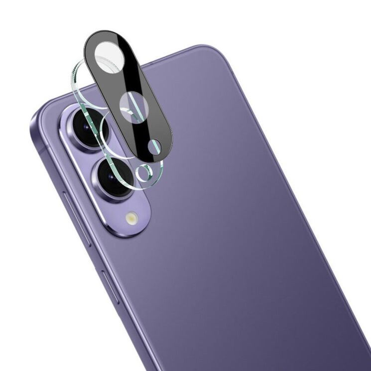 Защитное стекло на камеру IMAK Black Glass Lens для Samsung Galaxy S25 Edge (S937) - Black: фото 1 из 9