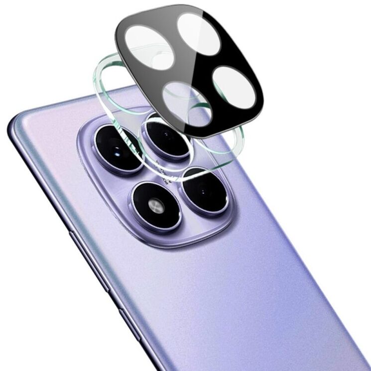 Защитное стекло на камеру IMAK Black Glass Lens для Xiaomi Redmi Note 14 Pro - Black: фото 1 из 11
