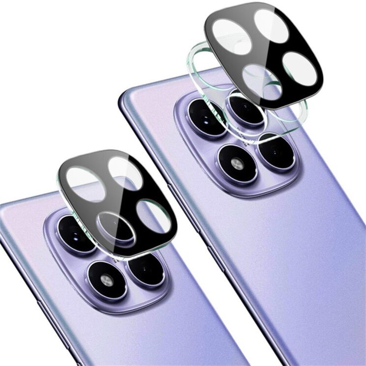 Защитное стекло на камеру IMAK Black Glass Lens для Xiaomi Redmi Note 14 Pro - Black: фото 3 из 11