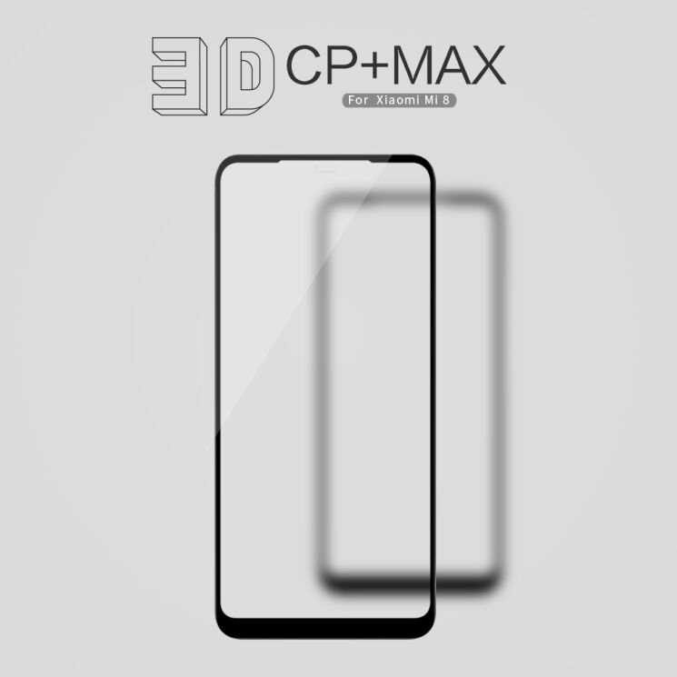 Захисне скло NILLKIN 3D CP+ MAX для Xiaomi Mi 8 / Mi 8 Pro / Mi 8 Explorer Edition - Black: фото 1 з 9