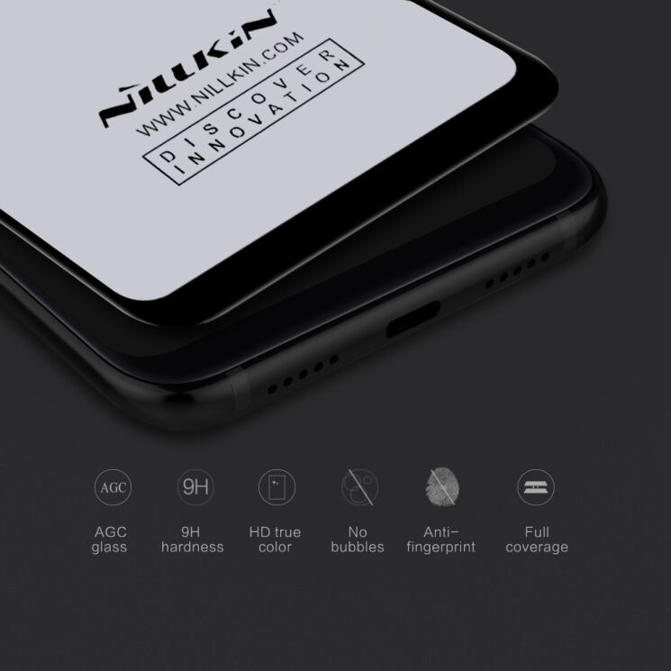 Захисне скло NILLKIN 3D CP+ MAX для Xiaomi Mi 8 / Mi 8 Pro / Mi 8 Explorer Edition - Black: фото 2 з 9