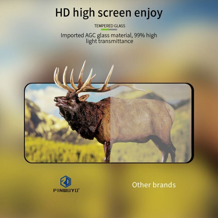 Защитное стекло PINWUYO Full Glue Cover для Honor X8a - Black: фото 12 из 14